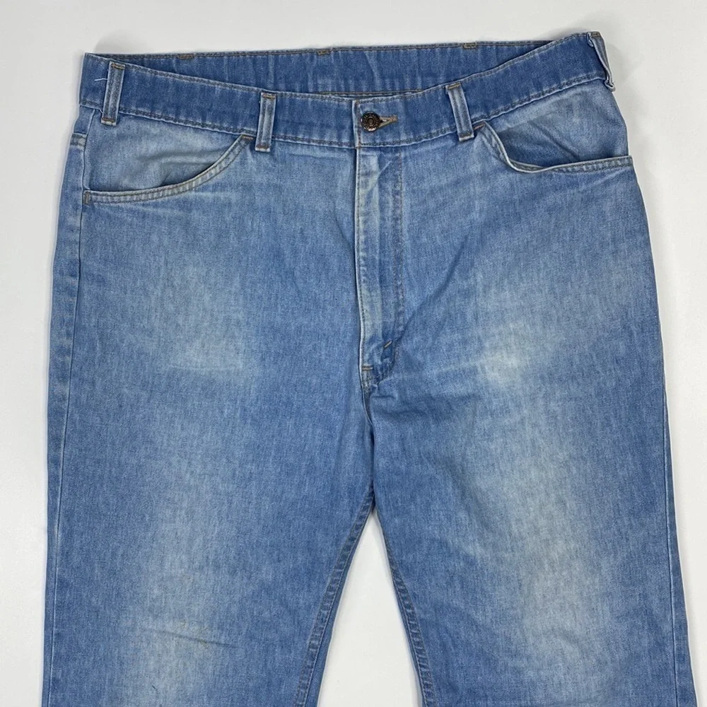 Vintage Levi Jeans With A Skosh More Comfort 70s 36x30 Orange Tag